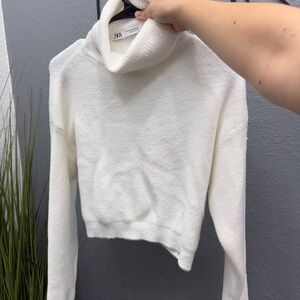 White Turtleneck Sweater